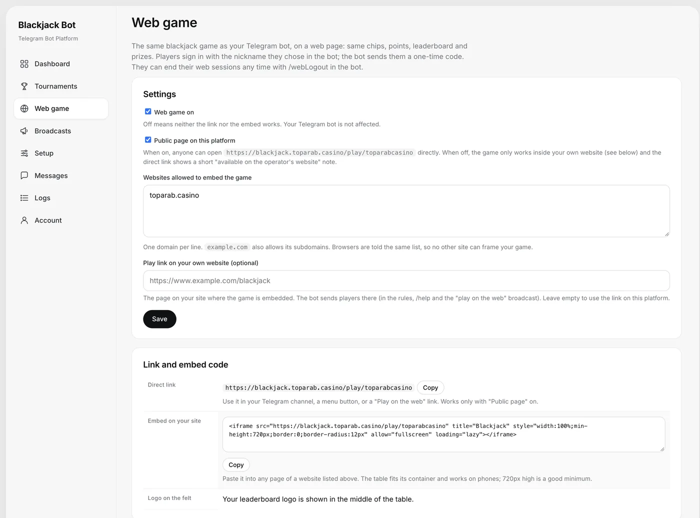 Web game